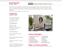 Tablet Screenshot of hautarzt-berlin.net